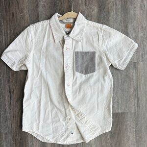 Tailor Vintage White Shirt with Gray Accents